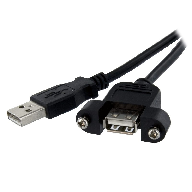 You Recently Viewed StarTech USBPNLAFAM2 2 ft Panel Mount USB Cable A to A - F/M Image